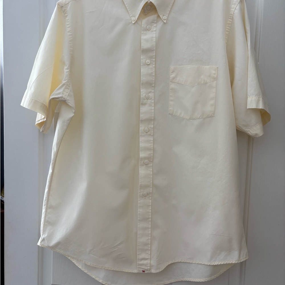 Men's Classic Cream Button Down Shirt